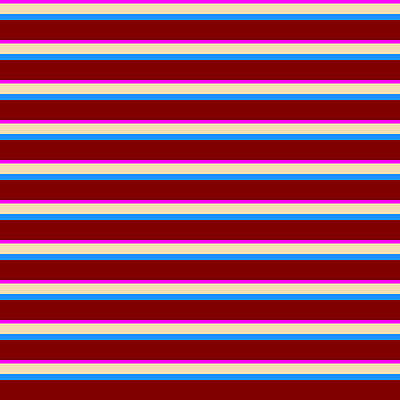 [ Thumbnail: Fuchsia, Tan, Blue, and Maroon Colored Lines Pattern Duvet Cover ]