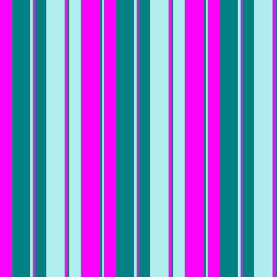 [ Thumbnail: Fuchsia, Teal, and Turquoise Colored Lines Pattern Acrylic Print ]