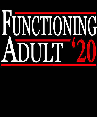 Wall Art - Digital Art - Functioning Adult 2020 by Flippin Sweet Gear