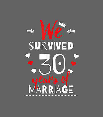 Funny 30Th Wedding Anniversary For Couples by Black