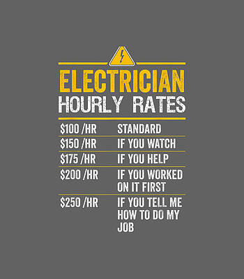 Funny Electrician Hourly Rates Lineman For Electricians by Black