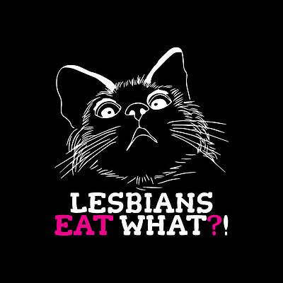 Lesbians Eat WhatFunny Mouse PadLGBTGay GiftFunny CatGift for Her 
