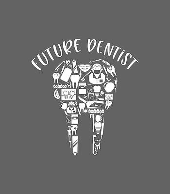  Digital Art - Future Dentist Dental Student Funny Dental Hygienist by Mousto Zuri