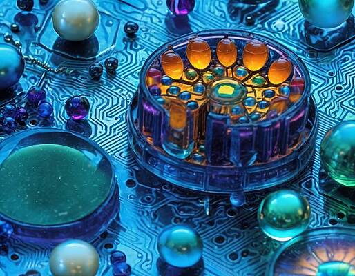 Wall Art - Digital Art - Future Electronics - Randomizer by Eris And AI