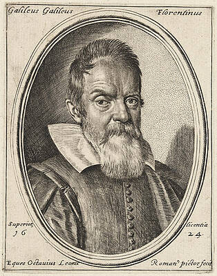 Galileo Galilei Print by Ottavio Leoni