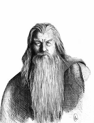 Gandalf Pencil Drawing  9GAG