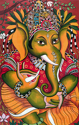 Lord Ganesha Color Artwork| Buy High-Quality Posters and Framed Posters  Online - All in One Place – PosterGully