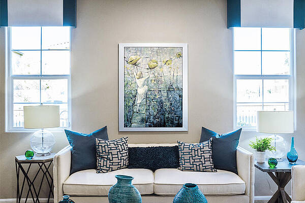 Wall Art - Mixed Media - Garden Party In Room Photo by Eleatta Diver