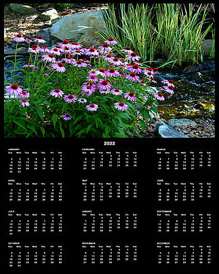 Garden Stream 2022 Calendar Single Page by Michael McBrayer Garden Stream 2022 Calendar Single Page by Michael McBrayer