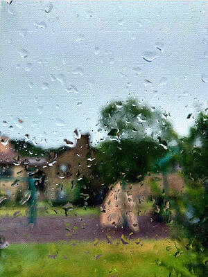 Garden Through A Rainy Window by Tony Rubino Garden Through A Rainy Window by Tony Rubino
