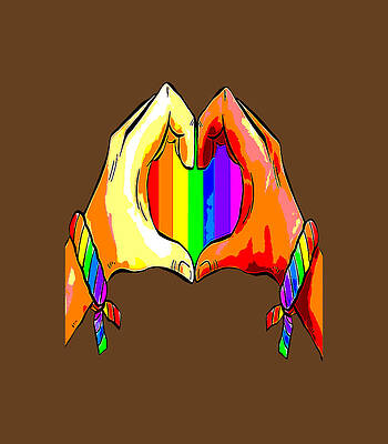 Gay Pride Clothing Lgbt Rainbow Flag Heart Lgbt Pride Month by Deivik Hana