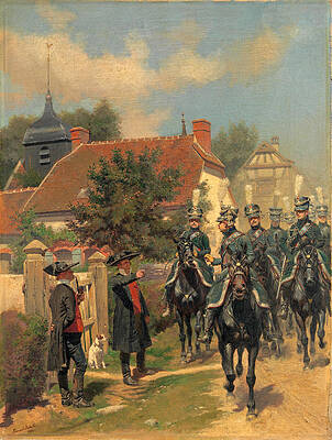 Gendarmes d'Ordonnance Print by Edouard Detaille