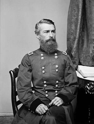 Wall Art - Photograph - General Herman Haupt Portrait - Circa 1863 by War Is Hell Store