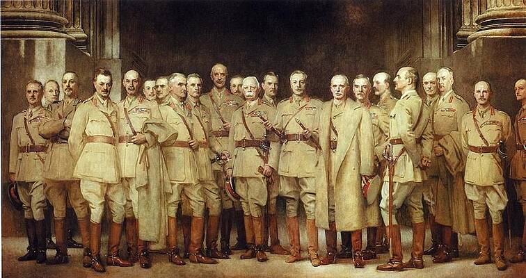 Wall Art - Painting - General Officers of World War I by Master Style