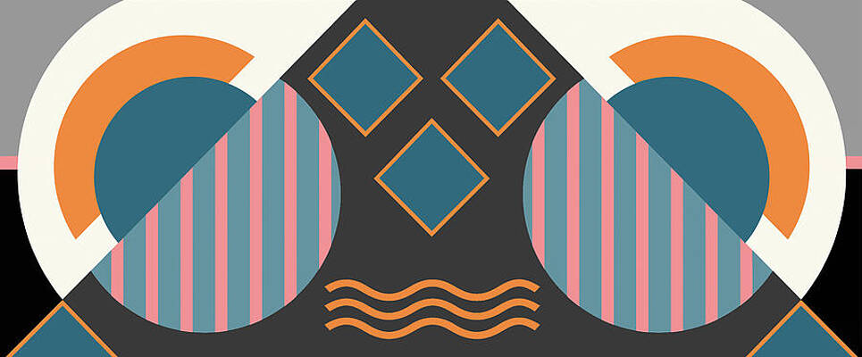 Geometric Abstract Art Digital Art By Thea Walstra