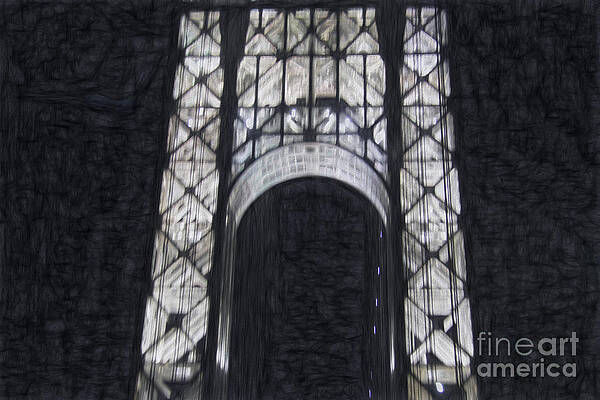 George Washington Bridge Tower by Karen Silvestri George Washington Bridge Tower by Karen Silvestri