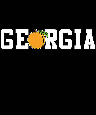 Wall Art - Digital Art - Georgia Peach by Flippin Sweet Gear