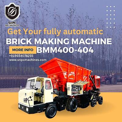 Get your fully automatic brick making machine, BMM400-404 by Snpc Machines