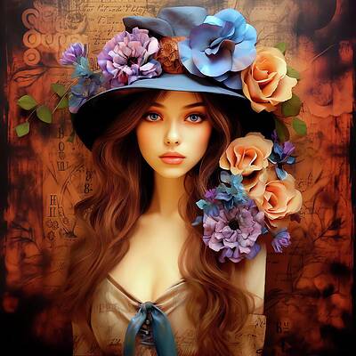 Wall Art - Digital Art - Gilded Rose by Patrick Reiner