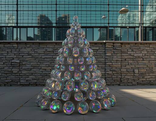 Wall Art - Digital Art - Glass Tree And Reflected UAPs by Eris And AI