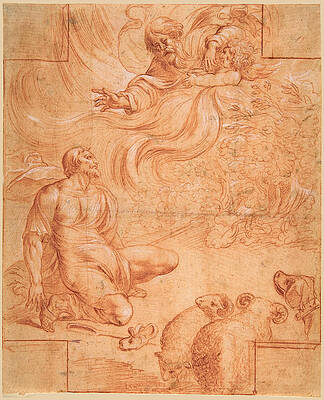 God Appearing to Moses Print by Pierre Brebiette