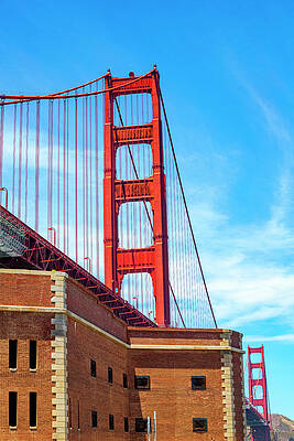 Golden Gate Bridge With Fort Point by Bonnie Follett Golden Gate Bridge With Fort Point by Bonnie Follett