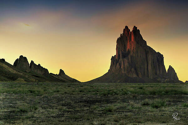 Wall Art - Photograph - Golden Hour at Shiprock by Robert Harris