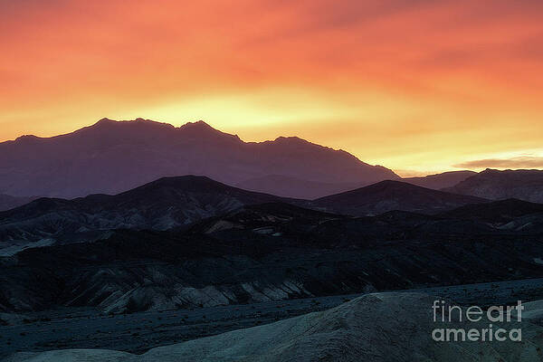Wall Art - Photograph - Golden hour at Zabriskie Point by Izet Kapetanovic