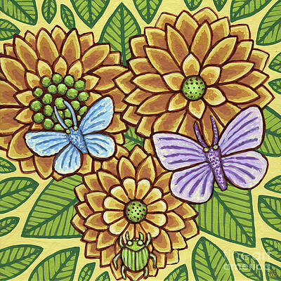 Wall Art - Painting - Golden Meadow Moment by Amy E Fraser