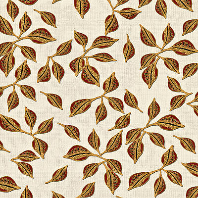 Wall Art - Digital Art - Golden Seed Pods by Sand And Chi