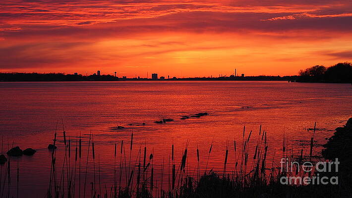 Golden Upper Niagara Sunset by Tony Lee Golden Upper Niagara Sunset by Tony Lee