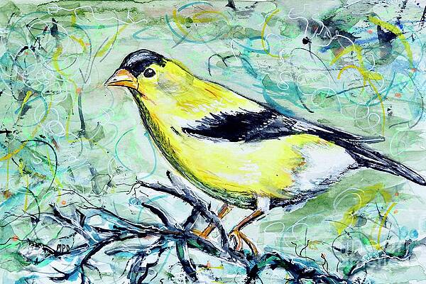 Goldfinch in Watercolor by Patty Donoghue Goldfinch in Watercolor by Patty Donoghue
