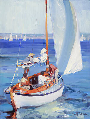 Wall Art - Painting - Gone Sailing by Steve Henderson