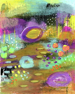 Good Things Happen 2 Abstract Floral Garden Painting by Itaya Lightbourne Good Things Happen 2 Abstract Floral Garden Painting by Itaya Lightbourne
