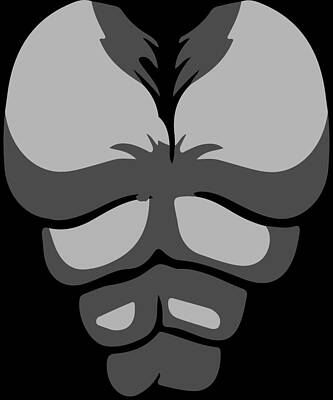 Wall Art - Digital Art - Gorilla Monkey Chest Costume by Flippin Sweet Gear