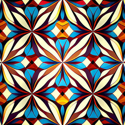  Digital Art - Graceful Geometry, Exploring Beautiful Pattern and Texture decoration by A Fachtali