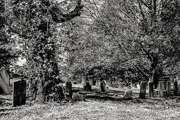 Wall Art - Photograph - Grave Yard1 by John Linnemeyer