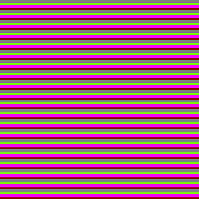 [ Thumbnail: Gray, Green, Fuchsia, and Dark Red Colored Pattern of Stripes Acrylic Print ]