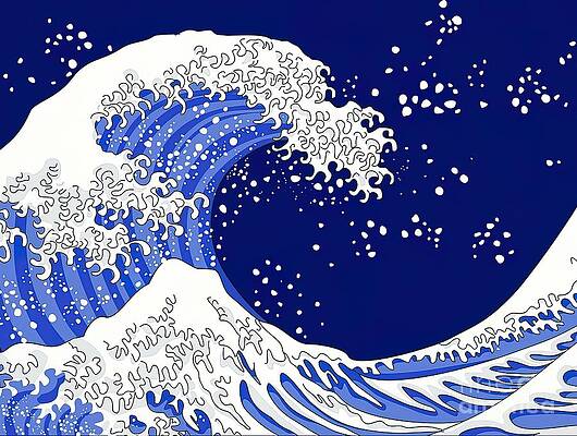 Great Blue Wave by Roberts Mason