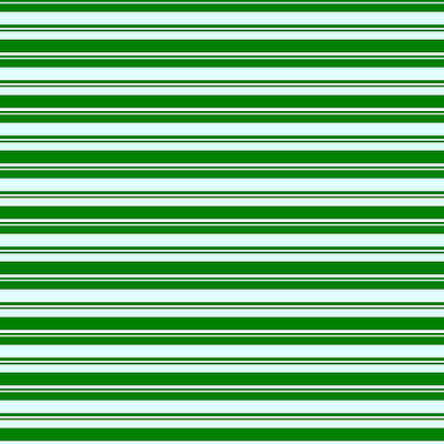 [ Thumbnail: Green and Light Cyan Colored Stripes/Lines Pattern Throw Pillow ]