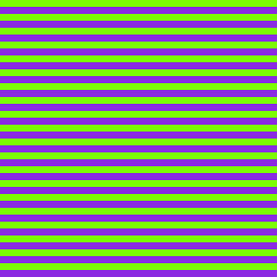 [ Thumbnail: Green and Purple Colored Striped/Lined Pattern Art Print ]