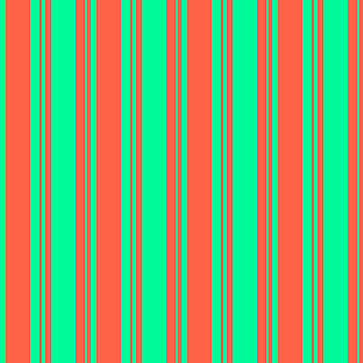 [ Thumbnail: Green and Red Colored Lines Pattern Poster ]