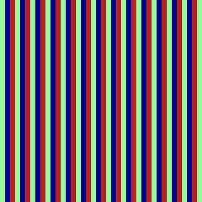 [ Thumbnail: Green, Dark Blue, and Red Colored Lined/Striped Pattern Acrylic Print ]