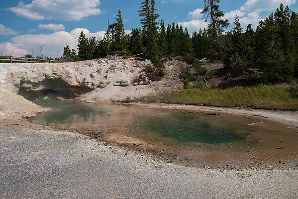 GREEN DRAGON SPRING-norris geyser basin by Rae Ann M Garrett GREEN DRAGON SPRING-norris geyser basin by Rae Ann M Garrett