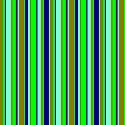 [ Thumbnail: Green, Lime, Blue, and Aquamarine Colored Pattern of Stripes Duvet Cover ]