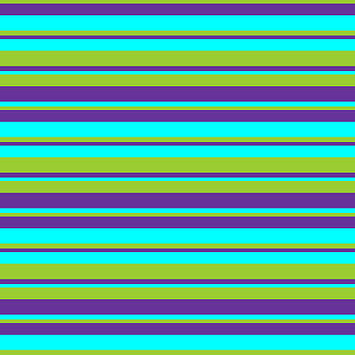 [ Thumbnail: Green, Purple, and Aqua Colored Striped/Lined Pattern Tote Bag ]