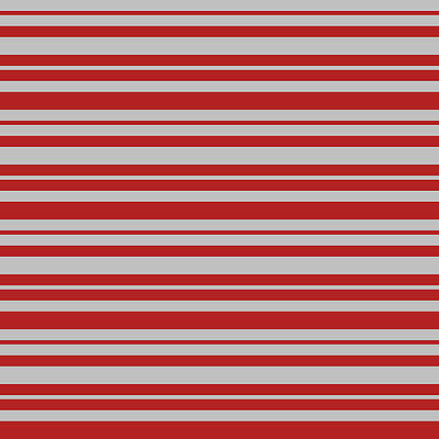[ Thumbnail: Grey and Red Colored Pattern of Stripes Fleece Blanket ]