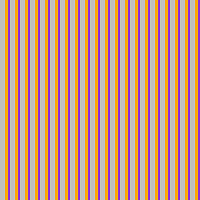 [ Thumbnail: Grey, Orange, and Purple Colored Striped/Lined Pattern Wood Print ]