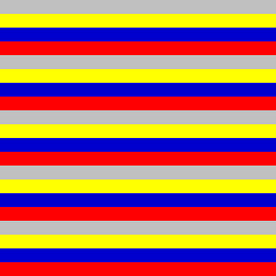 [ Thumbnail: Grey, Yellow, Blue, and Red Colored Lined/Striped Pattern Duvet Cover ]