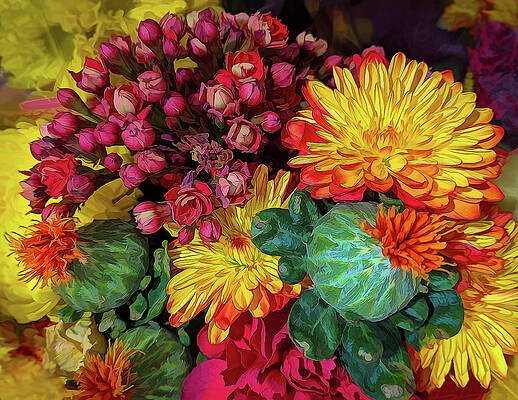 Grocery Flowers January by Georgette Grossman Grocery Flowers January by Georgette Grossman